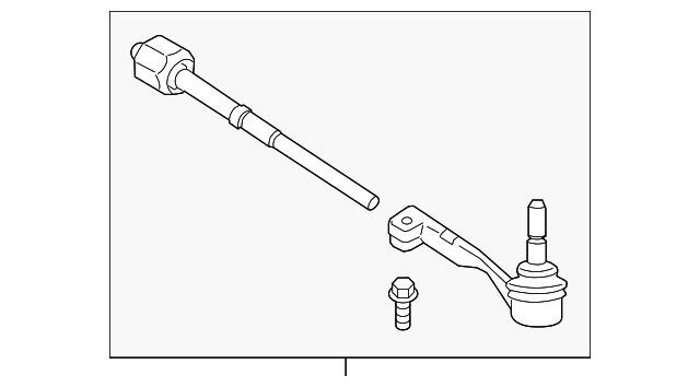 BMW 32 10 5 A45 1A9 Left tie rod 32105A451A9 32105A451A9 BMW Left tie rod