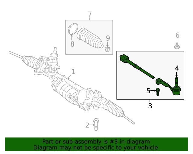Left tie rod BMW 32 10 5 A45 1A9
