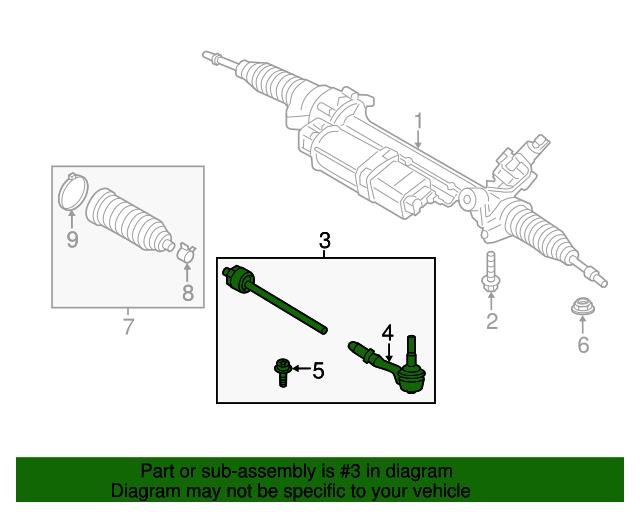 Left tie rod BMW 32 10 4 A01 665