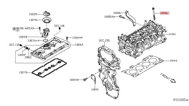 Buy Nissan 11056-1KC0A at a low price in United Arab Emirates!