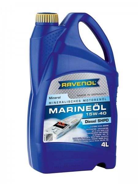 Ravenol 1163100-004-01-999 Engine oil RAVENOL MARINEOIL DIESEL SHPD 15W-40, API CF/CI-4, ACEA B4/E7, 4L 116310000401999