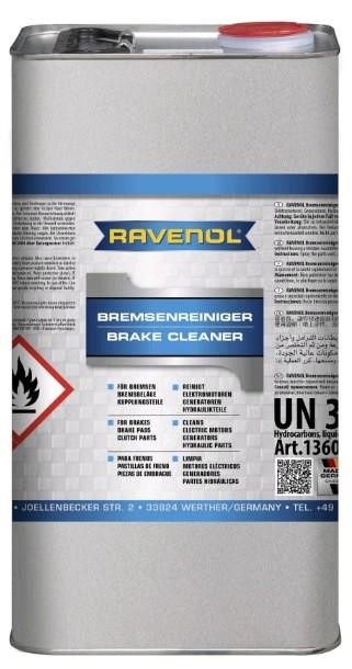 Ravenol 1360030-005-01-000 Brake Cleaner RAVENOL BREMSENREINIGER, 5L 136003000501000
