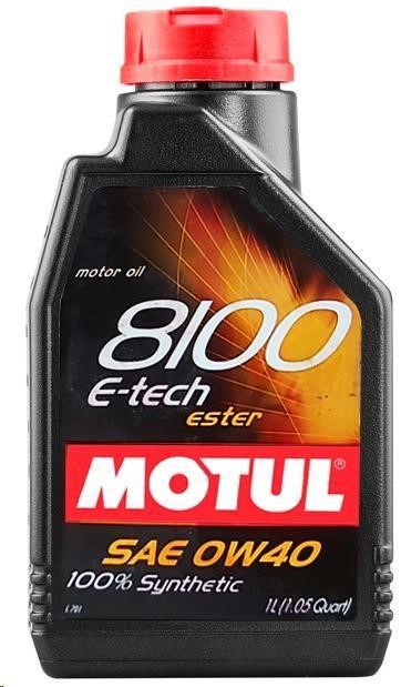 Motul 310001 Engine oil Motul 8100 ESTER E-TECH 0W-40, 1L 310001