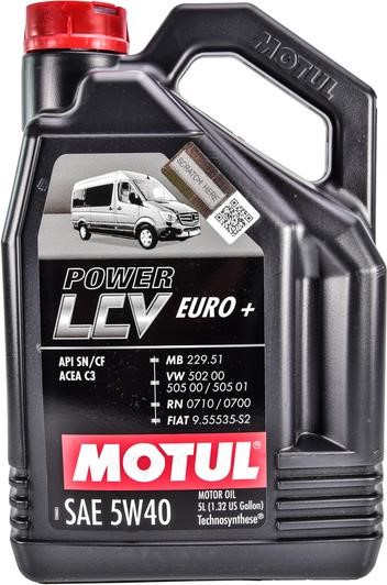 Motul 872151 Engine oil Motul POWER LCV EURO+ 5W-40, 5L 872151