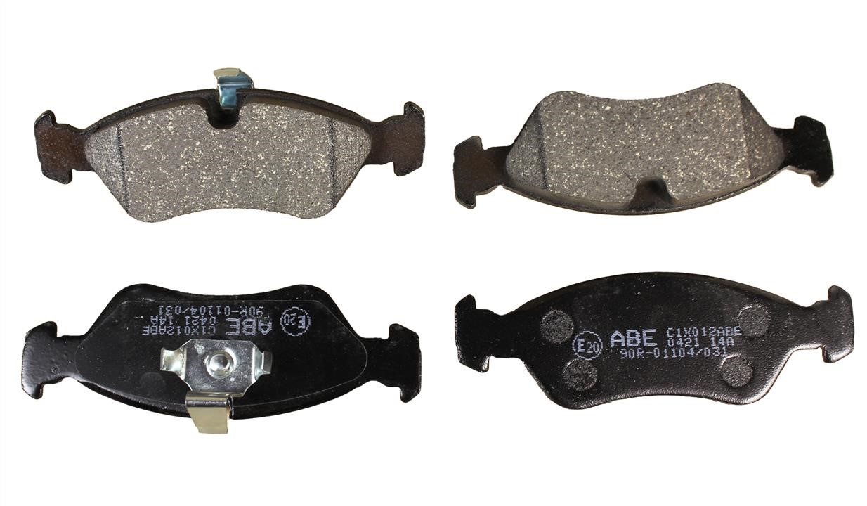 ABE C1X012ABE Front disc brake pads, set C1X012ABE