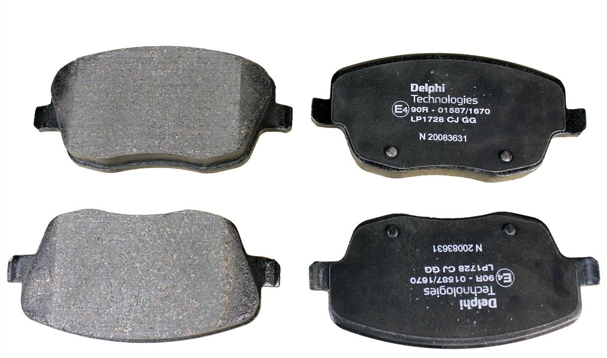 Delphi LP1728 Brake Pad Set, disc brake LP1728