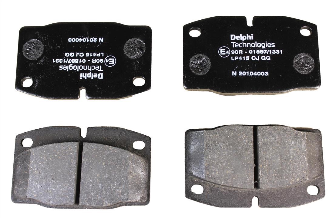 Delphi LP415 Brake Pad Set, disc brake LP415