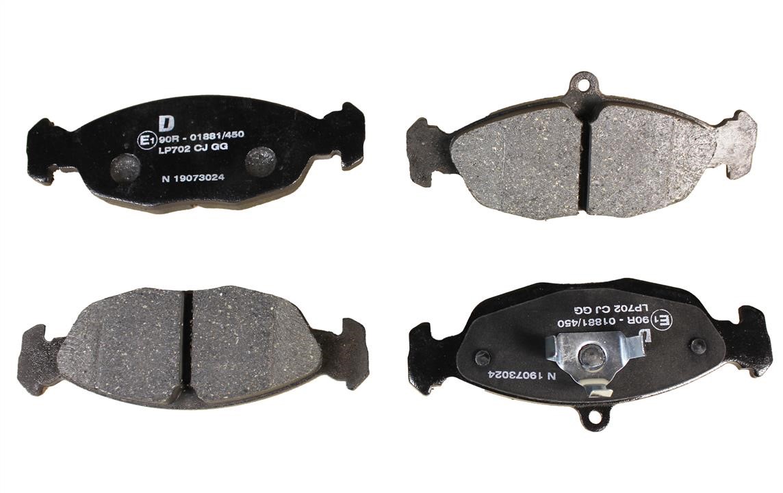 Delphi LP702 Brake Pad Set, disc brake LP702
