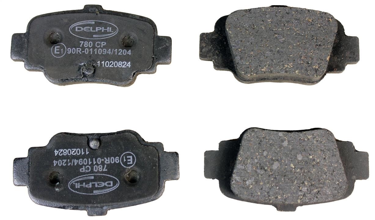 Delphi LP780 Brake Pad Set, disc brake LP780