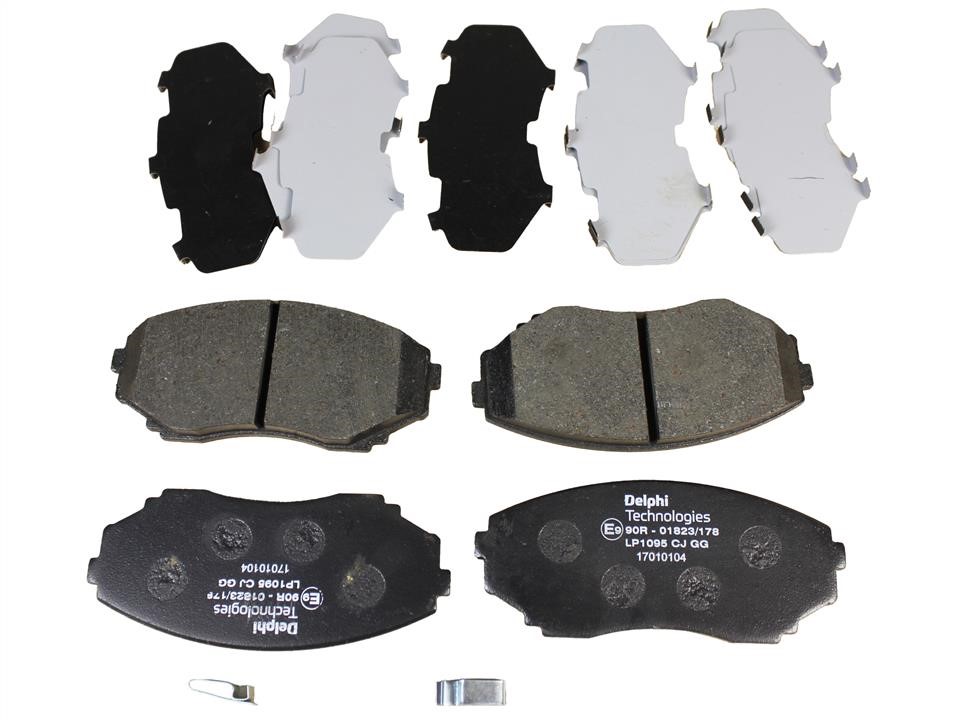 Delphi LP1095 Brake Pad Set, disc brake LP1095