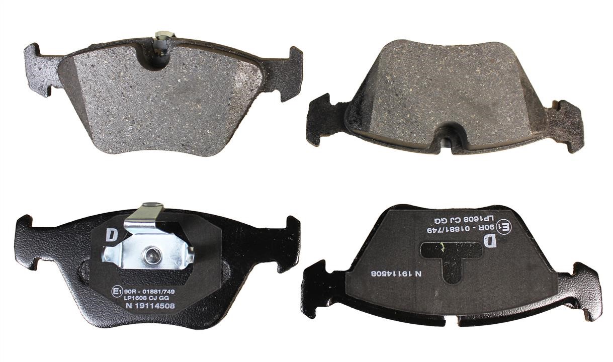 Delphi LP1608 Brake Pad Set, disc brake LP1608