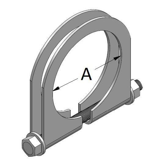 Vanstar 20945MB Exhaust pipe clamp 20945MB