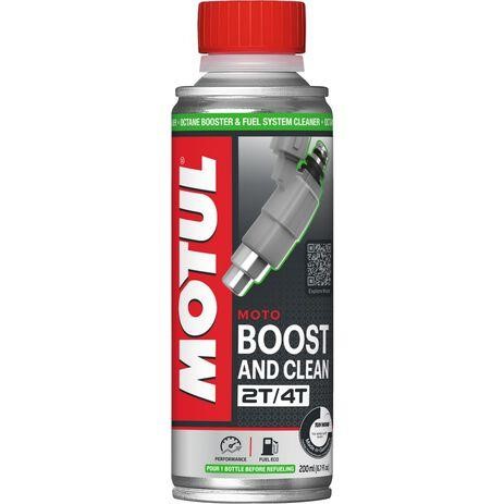 Motul 110873 Motul BOOST AND CLEAN MOTO 2T/4T Octane Booster, 200ml 110873