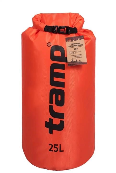 Tramp TRA-118-ORANGE Hermetic bag PVC Diamond Rip-Stop, 25 L TRA118ORANGE