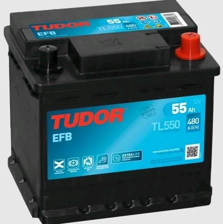 Tudor TL550 Battery Tudor 12V 55AH 480A(EN) R+ TL550