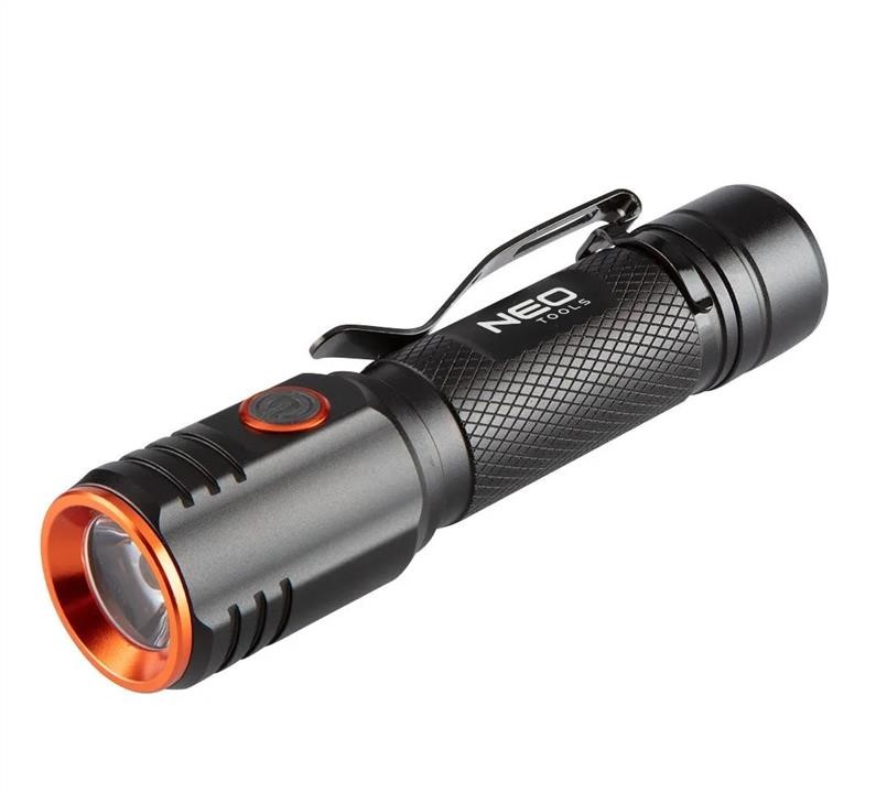 Neo Tools 99-067 Hand flashlight, 5 light functions, aluminum 99067