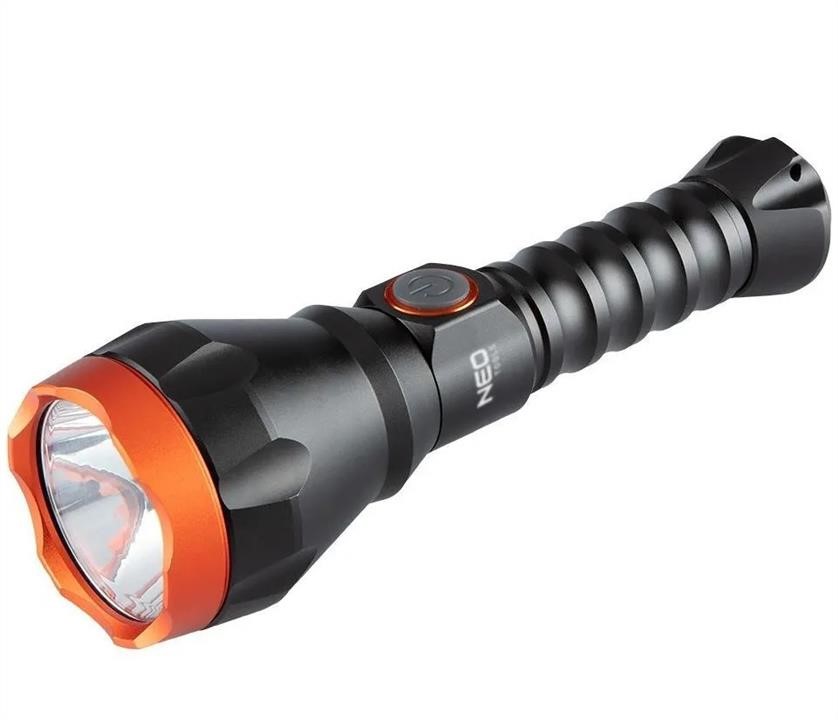 Neo Tools 99-070 Hand flashlight, 4 light functions, aluminum 99070