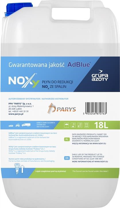 Noxy 870763 Adblue fluid, 18 l 870763