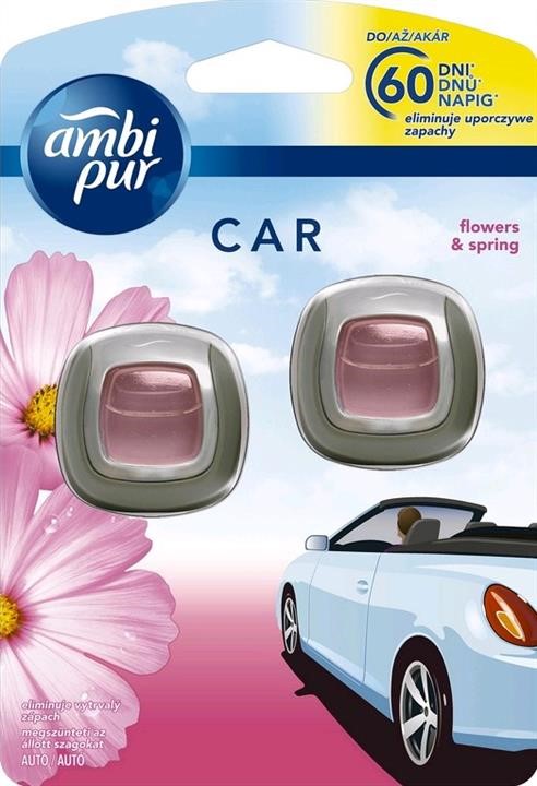 Ambi Pur 99677 Air freshener Car Flowers and Spring, 2x2 ml 99677