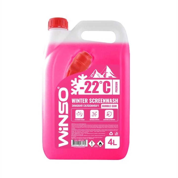 Winso 840410 Winter windshield washer fluid, -22⁰C, Bubble Gum, 4l 840410