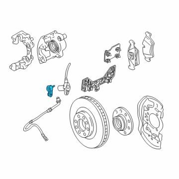 ABS sensor bracket General Motors 90345826