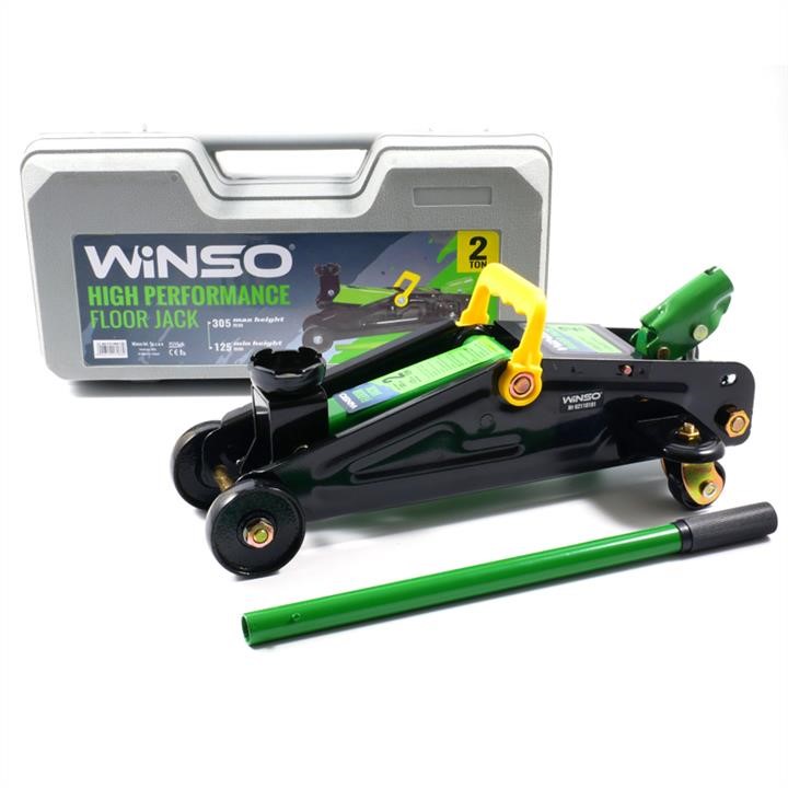 Winso 171660 Rolling hydraulic jack WINSO 2t, 6.3kg, height 125-305mm, plastic package 171660