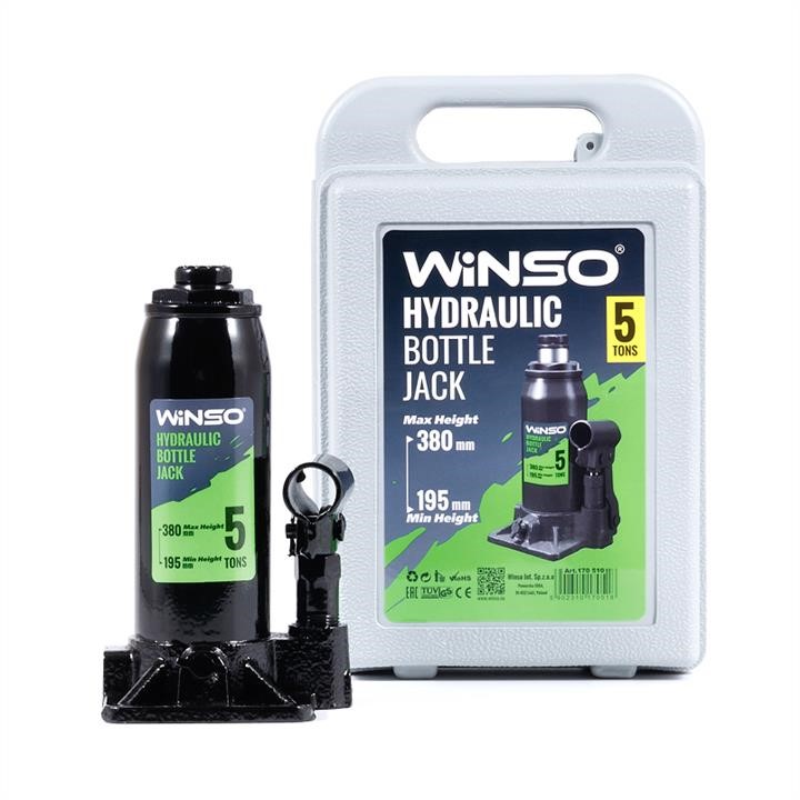 Winso 170510 Telescopic hydraulic jack WINSO 5t, height 195-380mm, plastic package 170510