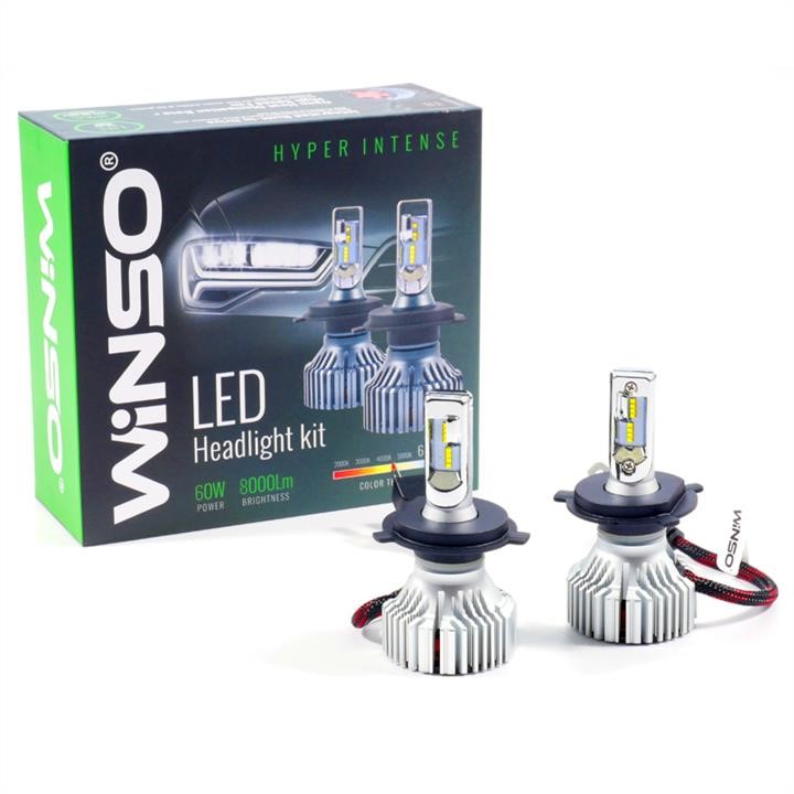 Winso 798400 LED lamp WINSO LED HYPER INTENSE 8000Lm H4 12/24V, 60 Watt, (2 pcs.) 798400