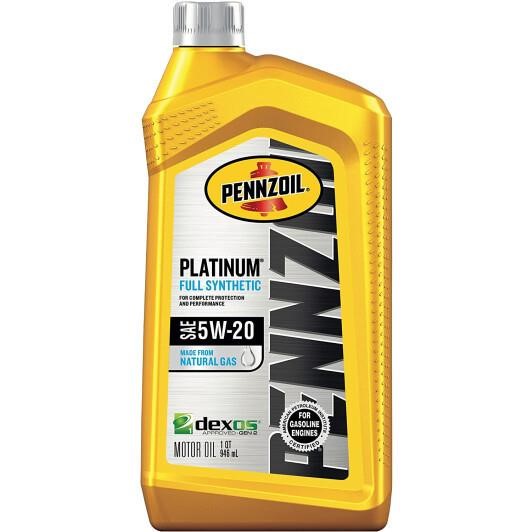 Pennzoil 550022686 Engine oil Pennzoil Platinum Full Synthetic 5W-20, 0,946L 550022686