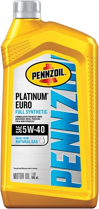 Pennzoil 550051120 Engine oil Pennzoil Platinum Euro Fully Synthetic 5W-40, 0,946L 550051120