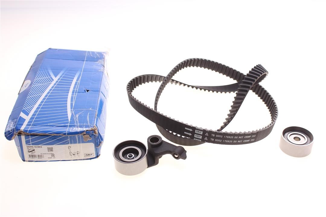 SKF VKMA 91903-DEFECT Timing belt, kit, kit without toothed belt tensioner. Tensioner article for ordering SKF VKM 71812 VKMA91903DEFECT