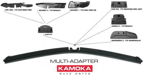 27425 Kamoka Wiper Blade Frameless 430 mm (17")