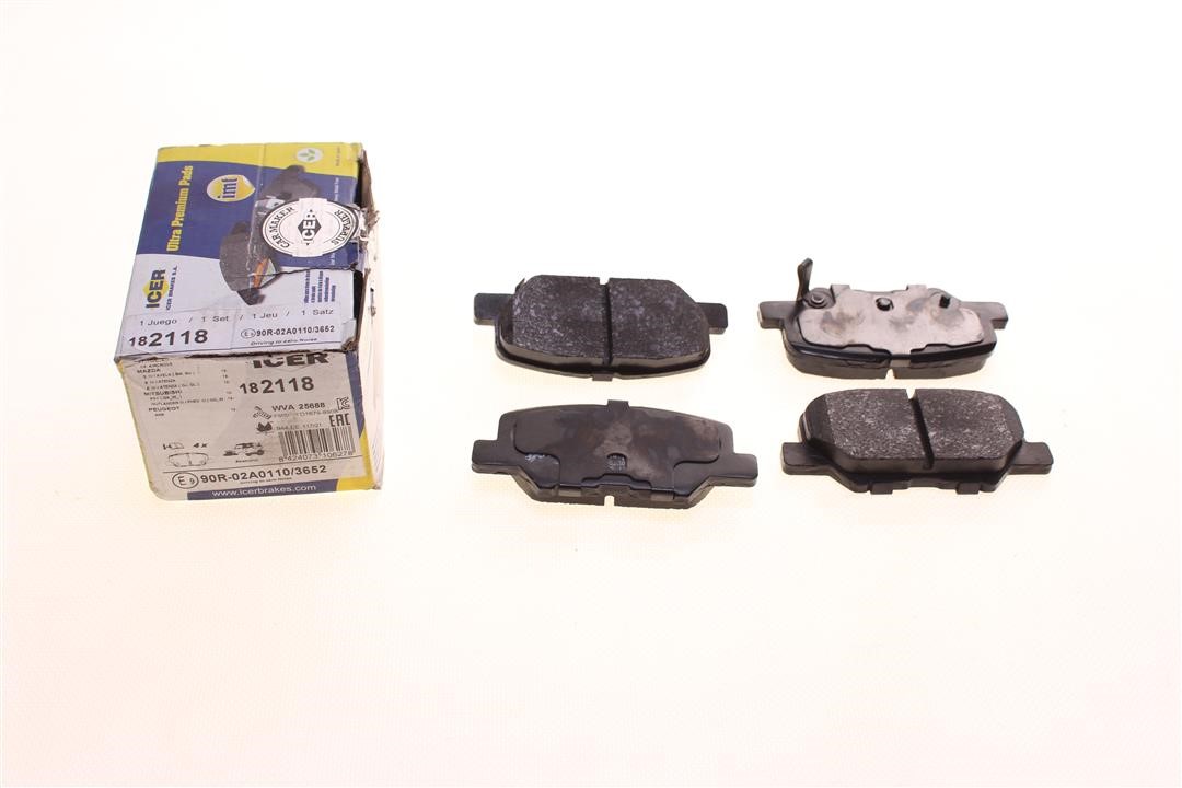 Icer 182118-DEFECT Disc brake pads, set - Not a complete set, no lubrication 182118DEFECT