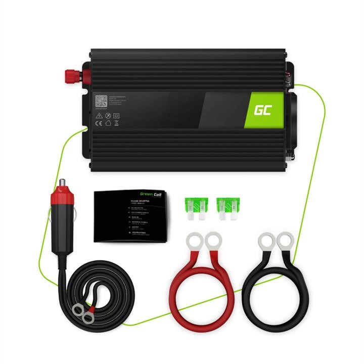 Green Cell Voltage converter (inverter) Green Cell 12V to 230V 500W&#x2F;1000W Pure sine wave – price 287 PLN