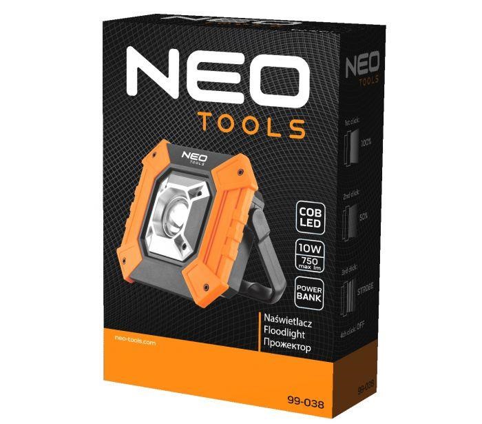 Floodlight COB 750 lm battery-powered Neo Tools 99-038