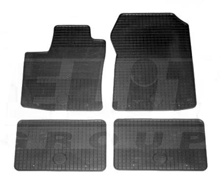 LKQ KHD 215204 Floor mats LKQ rubber RENAULT TWINGO II (CN0), KHD 215204, set 4 pcs. KHD215204