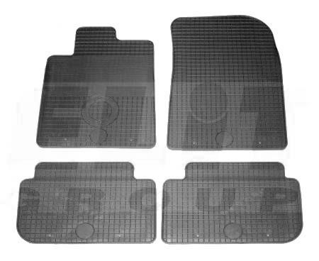 LKQ KHD 214124 Floor mats LKQ rubber PEUGEOT 407 (6D), SW (6E), KHD 214124, set 4 pcs. KHD214124