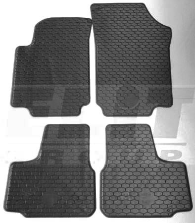 LKQ KHD 217804 Floor mats LKQ rubber SEAT Mii (KF1, KE1), SKODA CITIGO (NF1), VW UP! (121, 122, BL1, BL2, BL3, 123), KHD 217804, set 4 pcs. KHD217804