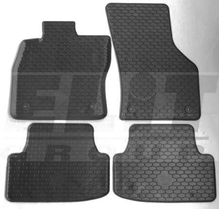 LKQ KHD 217876 Floor mats LKQ rubber AUDI A3, SEAT LEON, VW GOLF VII, KHD 217876, set 4 pcs. KHD217876