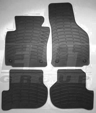 LKQ KHD 212 804 BS Floor mats LKQ rubber VW GOLF VI, GOLF V, JETTA III, SCIROCCO III, KHD 212 804 BS, set 4 pcs. KHD212804BS