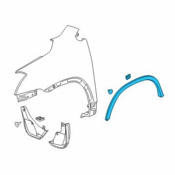 General Motors Moulding front fender right – price [object Object] PLN
