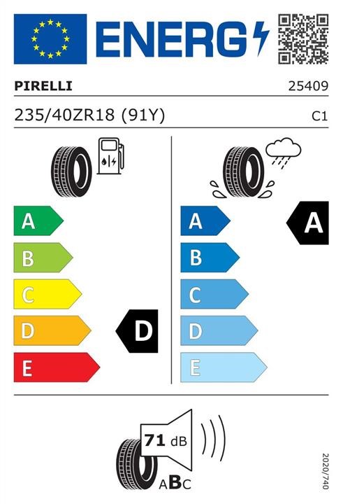 Passenger Summer Tyre Pirelli P Zero Rosso Asimmetrico 235&#x2F;50 R18 91Y Pirelli 2540900