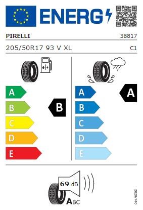 Passenger Summer Tyre Pirelli Powergy 205&#x2F;50 R17 93V XL Pirelli 3881700