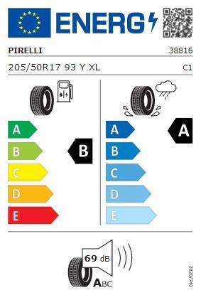 Passenger Summer Tyre Pirelli Powergy 205&#x2F;50 R17 93Y XL Pirelli 3881600