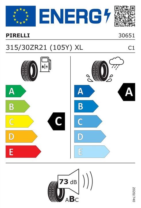 Passenger Summer Tyre Pirelli P Zero 315&#x2F;70 R21 105Y XL Pirelli 3065100