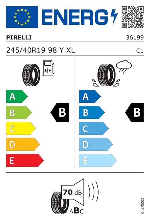 Passenger Summer Tyre Pirelli P Zero 245&#x2F;50 R19 98Y XL Pirelli 3619900