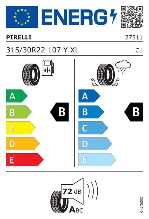 Passenger Summer Tyre Pirelli P Zero 315&#x2F;30 R22 107Y XL Pirelli 2751100