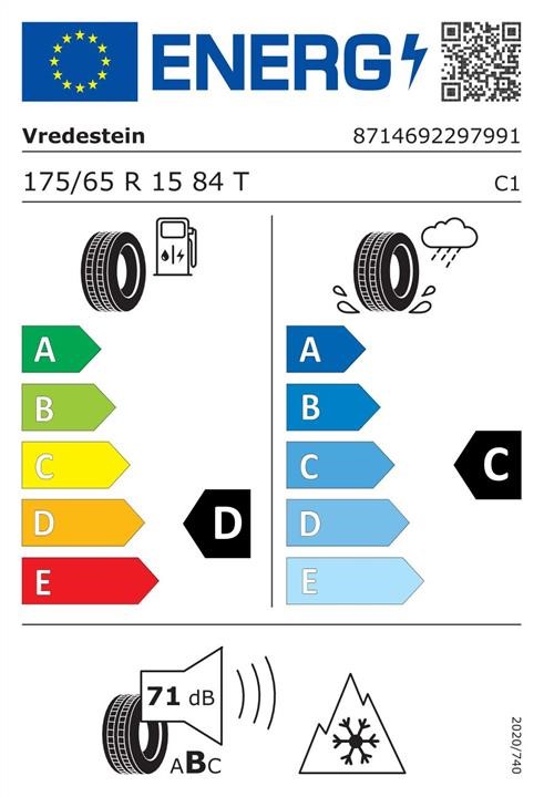 Vredestein TYR03452 Passenger Winter Tyre Vredestein Snowtrac 5 175/65 R15 84T TYR03452
