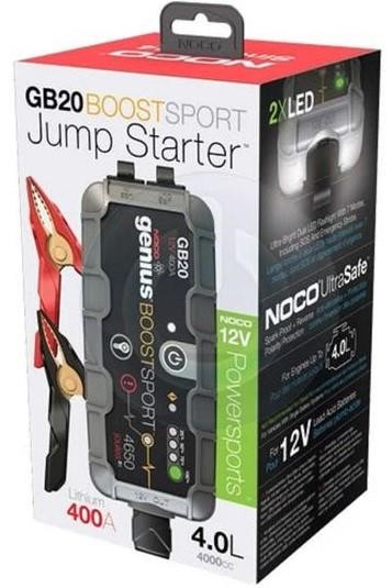 Noco Starter NOCO BOOST SPORT GB20 12V 500A, UltraSafe Lithium, USB Power Bank (4l petrol) – price 468 PLN
