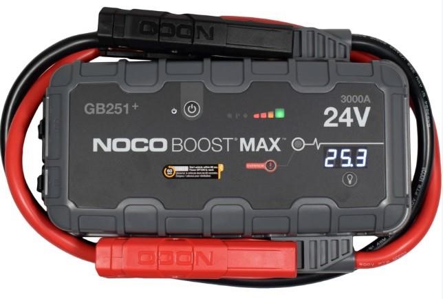 Noco GB251+ Starter NOCO BOOST MAX GB251+ 24V 3000A, UltraSafe Lithium, USB Power Bank (32l+ petrol/diesel) GB251